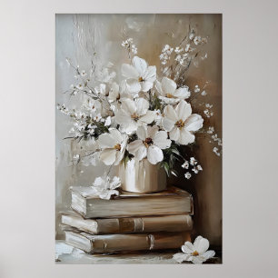 Impressão de Arte do Livro de Flores da Primavera,