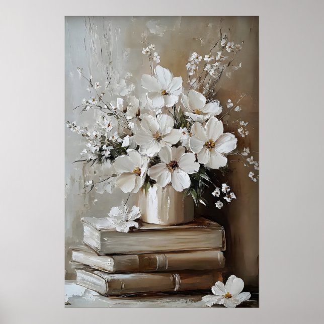 Impressão de Arte do Livro de Flores da Primavera, (Frente)