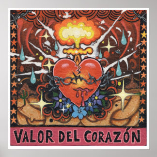 impressão de arte do Valor Del Corazon - (arte sur