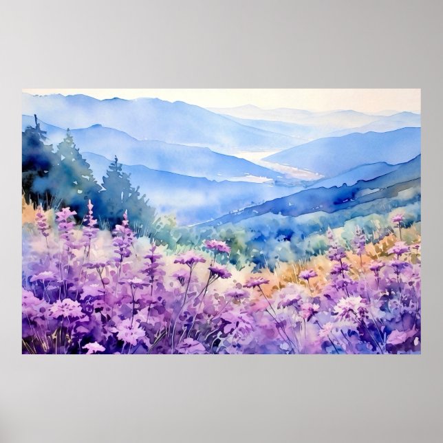 Impressão de Arte em Aquarela da Parede da Carolin (Frente)