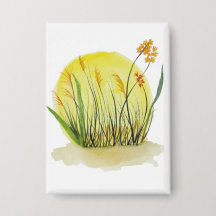 Impressão de Arte em Aquarela do Prado Dourado