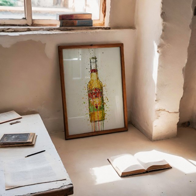 Impressão de Arte em Parede de Garrafa de Cerveja  (Criador carregado)