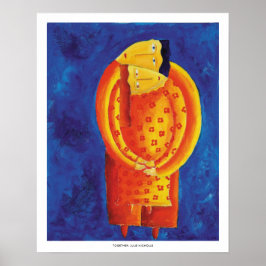 Impressão de arte em pintura acrílica contemporâne