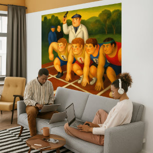 Impressão de Arte em Tela Envelopada Grande - Corr