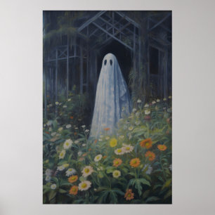 Impressão de Arte Fantasma Botânica Estufa Vintage