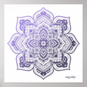 Impressão de Arte Fina Aster Mandala