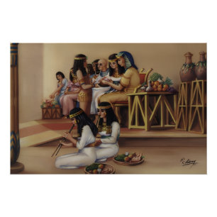 Impressão de Arte Fina de Banquete Real do Antigo