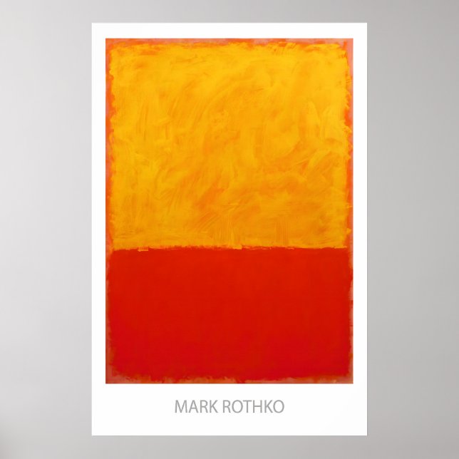 Impressão de Arte Fina de Mark Rothko Expressionis (Frente)