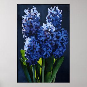 Impressão de Arte Flor Azul Hyaciny