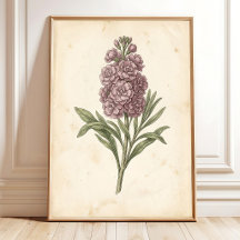 Impressão de Arte Floral Botânica Estilo Boho