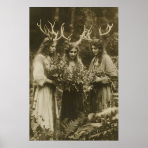 Impressão de Arte Fotográfica de Druidas de Cervo 