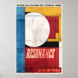 Impressão de Arte Geométrica Cartaz de Exposição e