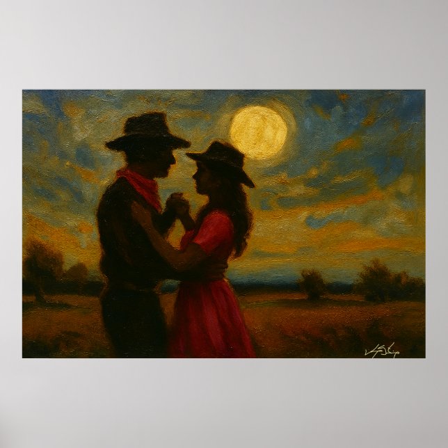 Impressão de Arte Moonlight Two-Step (Frente)