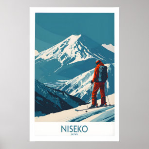 Impressão de Arte Niseko - Cartaz de Esqui Japão 1