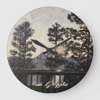 Impressão de arte no relógio de parede de "A Light