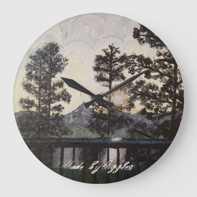 Impressão de arte no relógio de parede de "A Light (Frente)