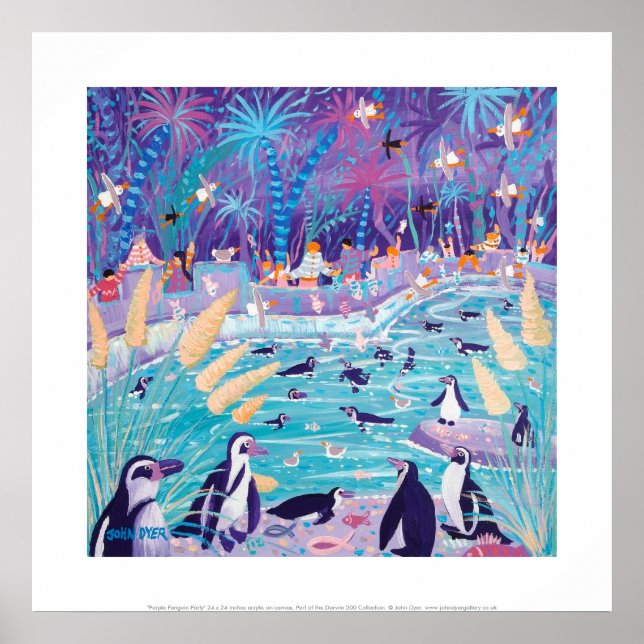 Impressão de Arte: Partido Pinguim Roxo (Frente)