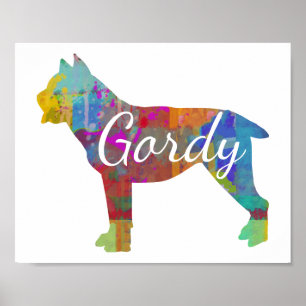 Impressão de Arte Personalizada Cane Corso