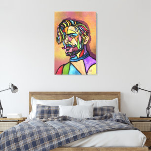 Impressão de Arte Pintada em Tela