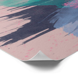 Impressão de Arte, Pintura de Flor Rosa