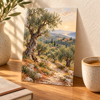 Impressão de Arte Pomar de Oliveiras ao Primeiro L