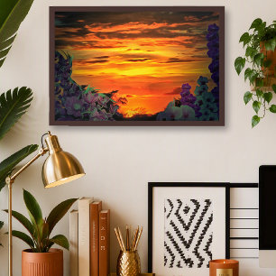 Impressão de Arte Puerto Vallarta México Pôr do So