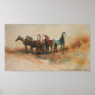 impressão de Arte 'Rostos Familiares'