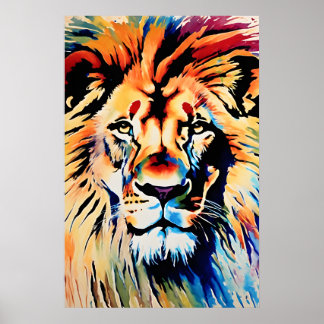 Impressão de Arte Safari de Leão, Berçário ou Dorm
