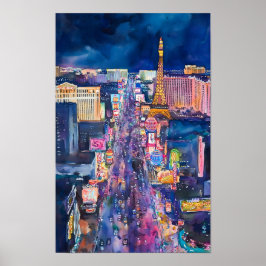 Impressão de Arte Skyline em Las Vegas