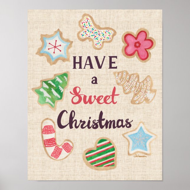 Impressão de Arte Tenha um Natal Doce (Frente)