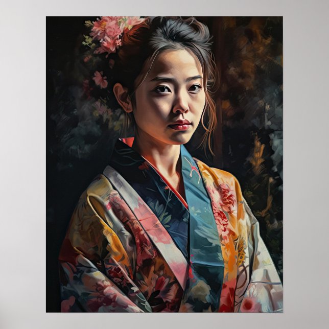 Impressão de arte tradicional japonesa (Frente)