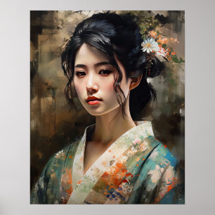 Impressão de arte tradicional japonesa