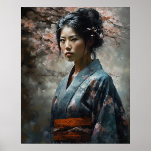 Impressão de arte tradicional japonesa