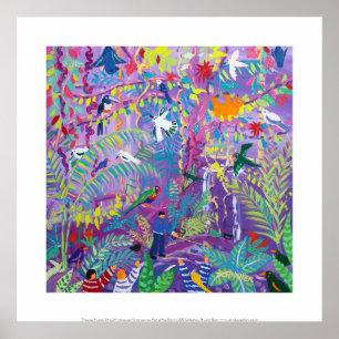 Impressão de Arte: Tweets Tropicais