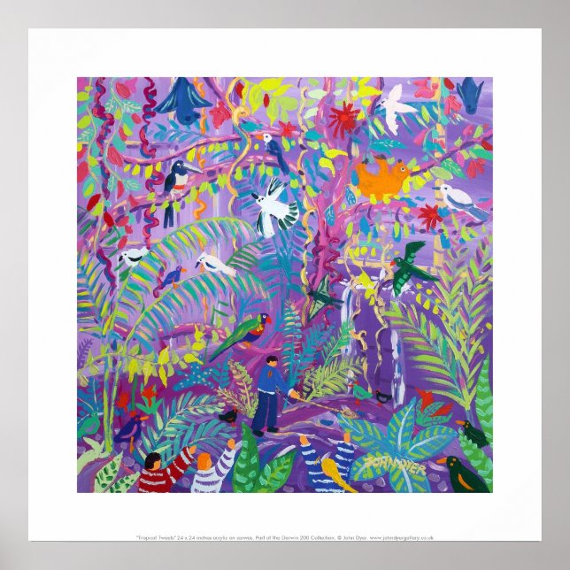 Impressão de Arte: Tweets Tropicais (Frente)