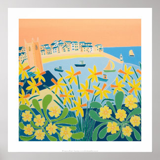 Impressão de Arte: Um Burst de Daffodils, Ives de