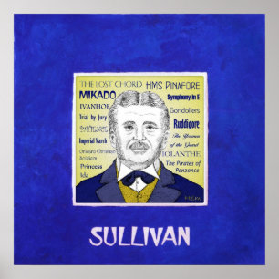 Impressão de Arthur Sullivan