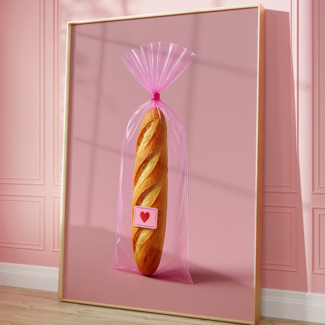 Impressão de Baguette Art, Cozy Trendy Bread Kitch (Trendy Bread art)