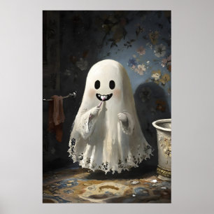 Impressão de Banheira Fantasma Escovando os Dentes