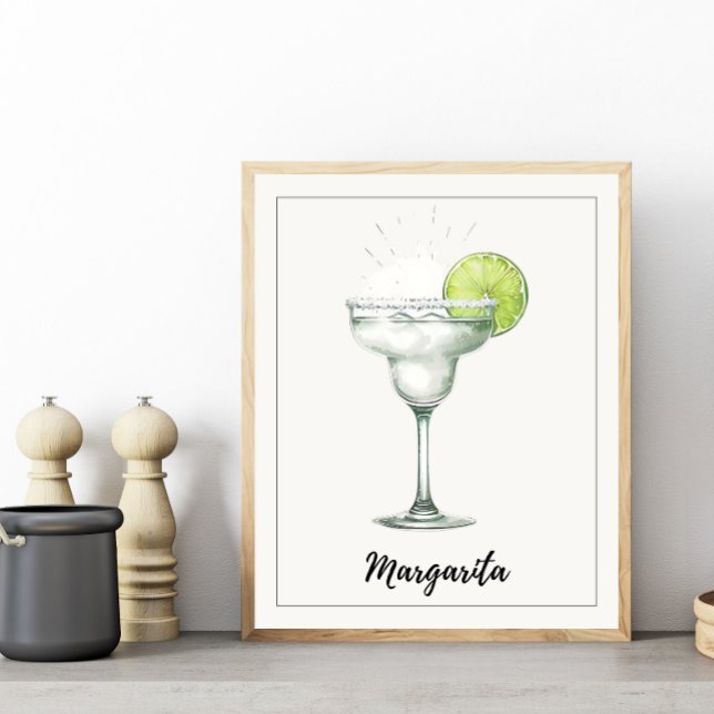 Impressão de Bar de Arte Margarita Cocktail (Criador carregado)