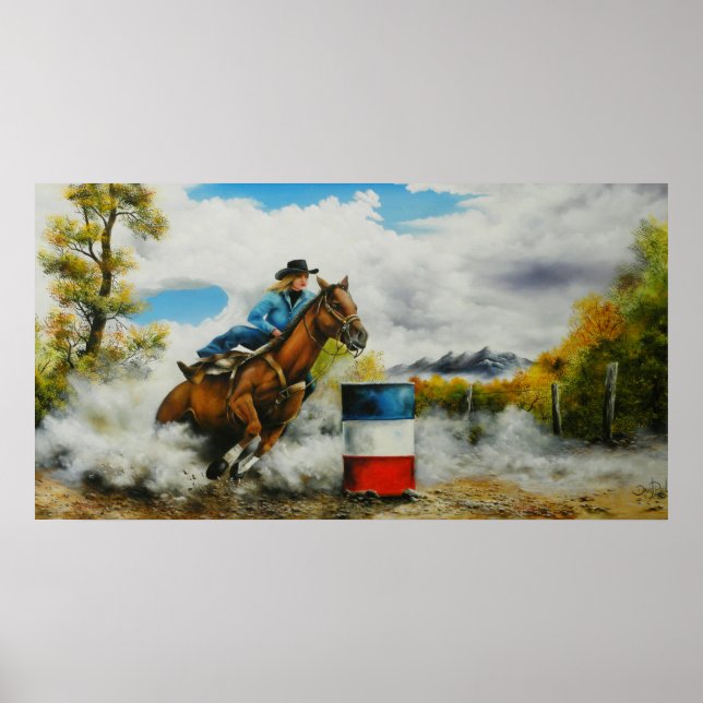 Impressão de Barrell Racer (Frente)