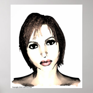 Impressão de beleza exótica