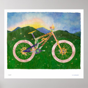 Impressão de Bike da Montanha Mariah