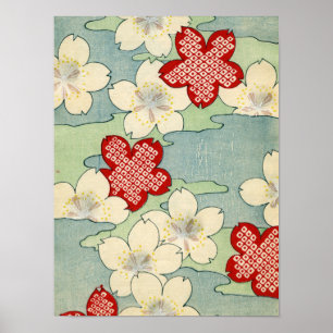 Impressão de Blossomas de Madeira de Madeira