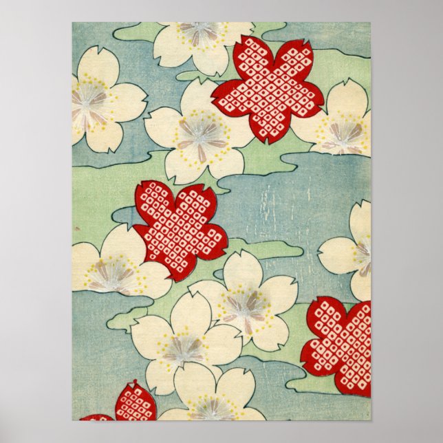 Impressão de Blossomas de Madeira de Madeira (Frente)