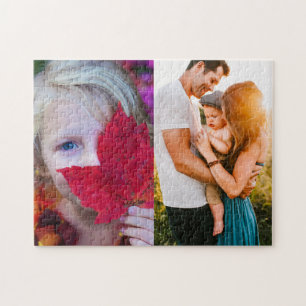 Impressão de borda de fotos quebra-cabeça 2 person