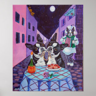 Impressão de Boston Terrier