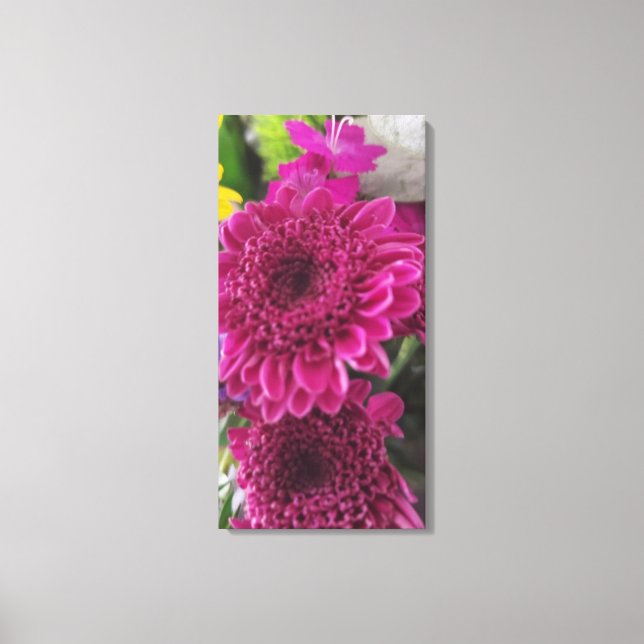 Impressão de Buquê Floral em Tela (Frente)