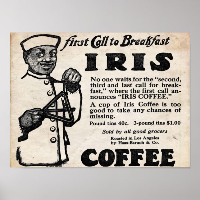 Impressão de café da Marca Iris (Frente)