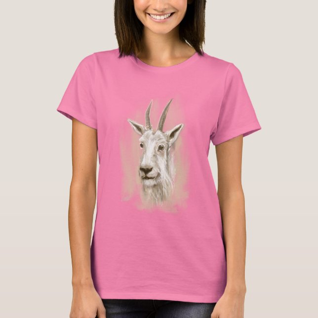 Impressão de camiseta de Caprino de Montanha (Frente)